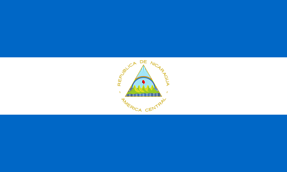 Nicaragua Flag - Country Flags DTF Transfers ready2transfer