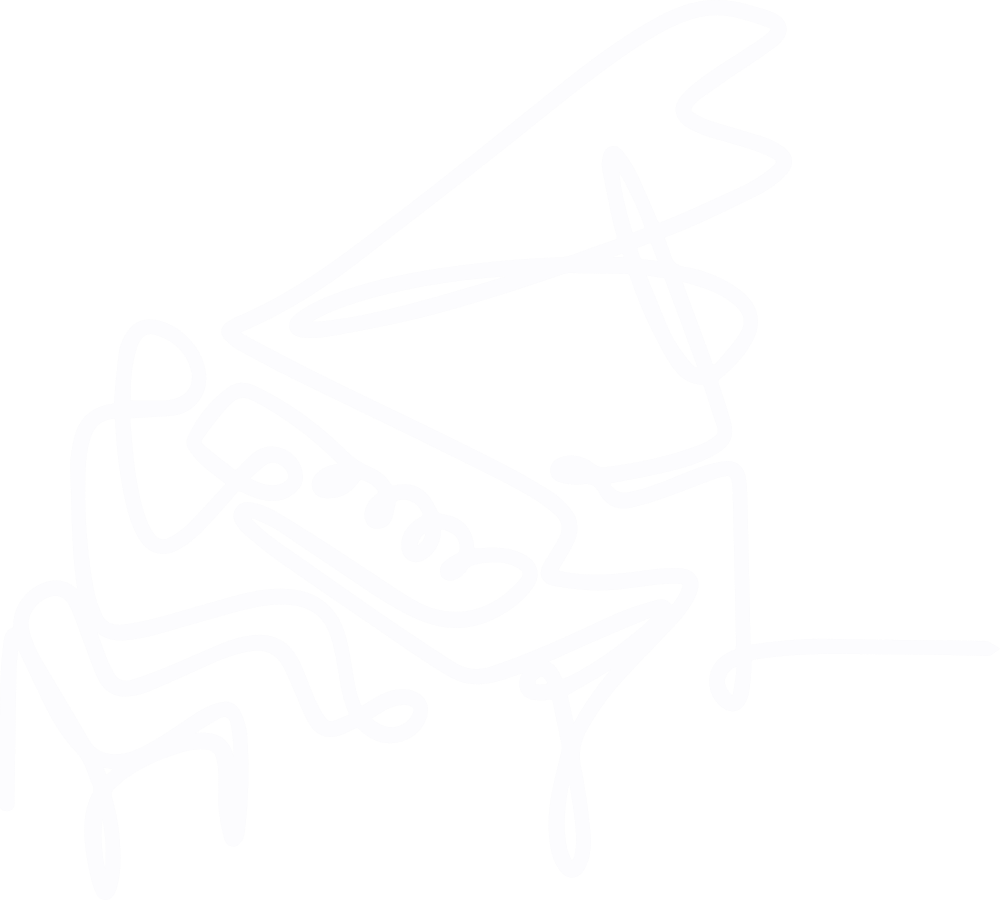 Playing Piano, Line Art - Music DTF Transfers ready2transfer Light Color Design (See Imaging)