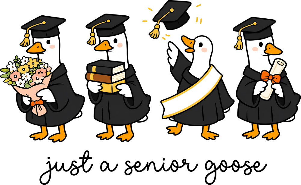 Just A Senior Goose - Senior DTF Transfers