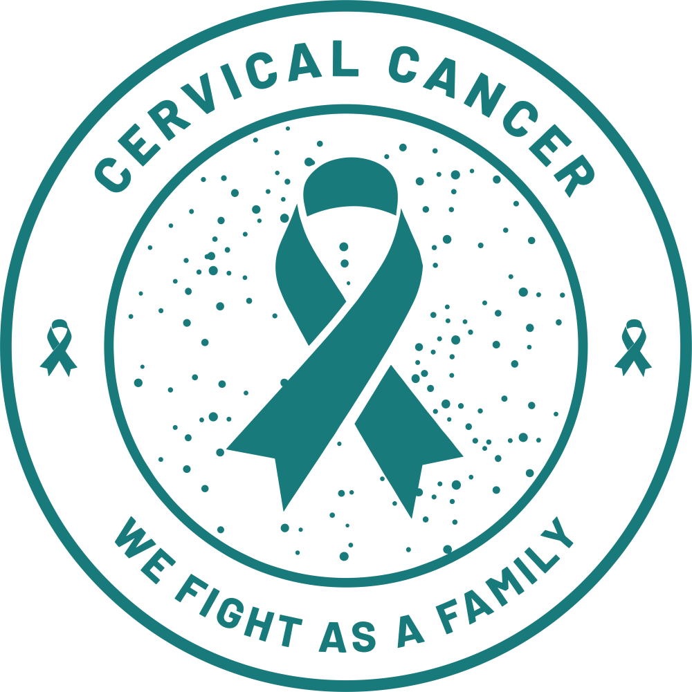 Cervical Cancer, We Fight As A Family - Cervical Cancer DTF Transfers