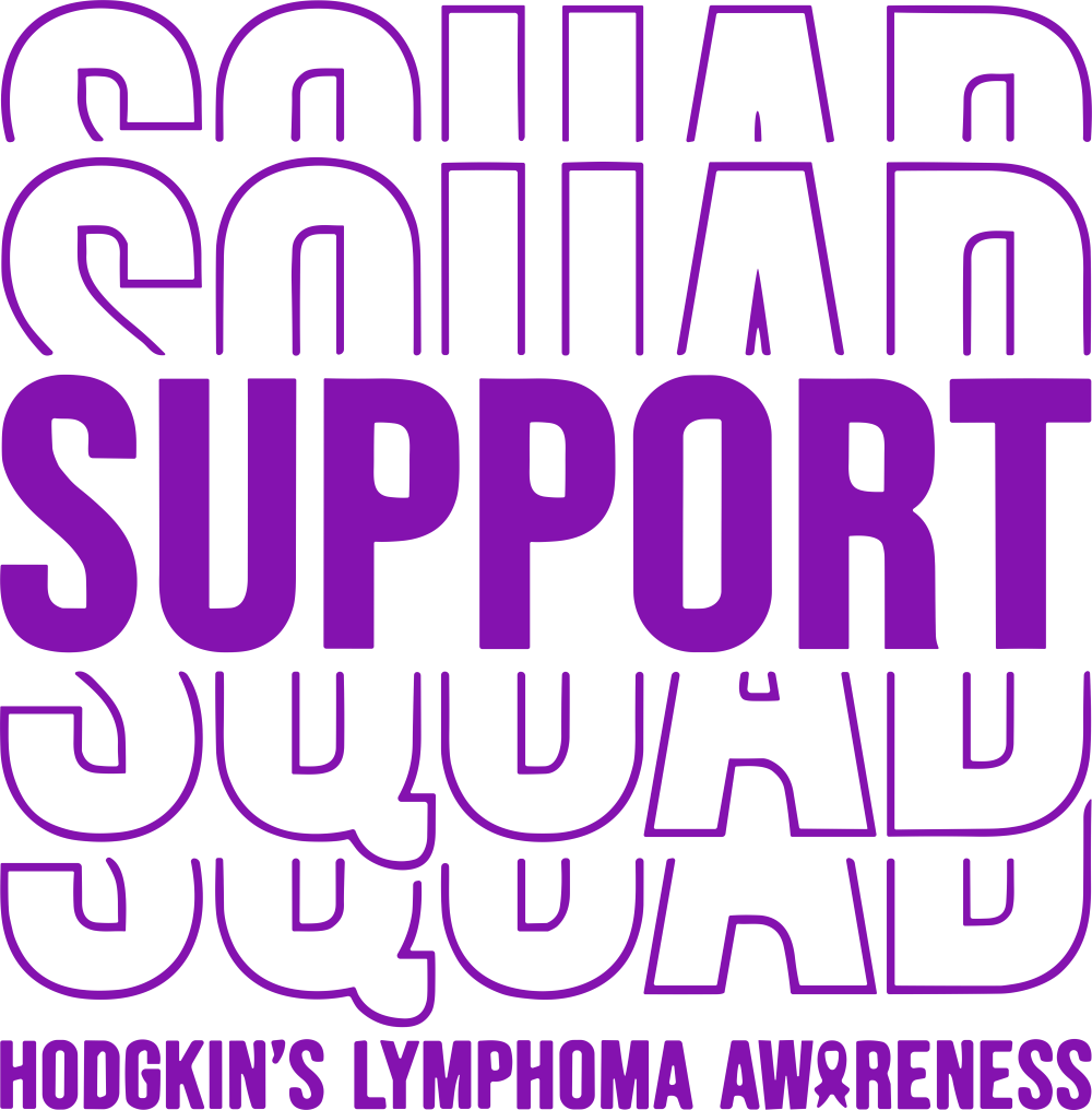 Support Squad, Purple - Hodgkin's Lymphoma Cancer DTF Transfers