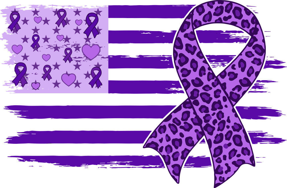 US Flag, Ribbon - Lupus DTF Transfers