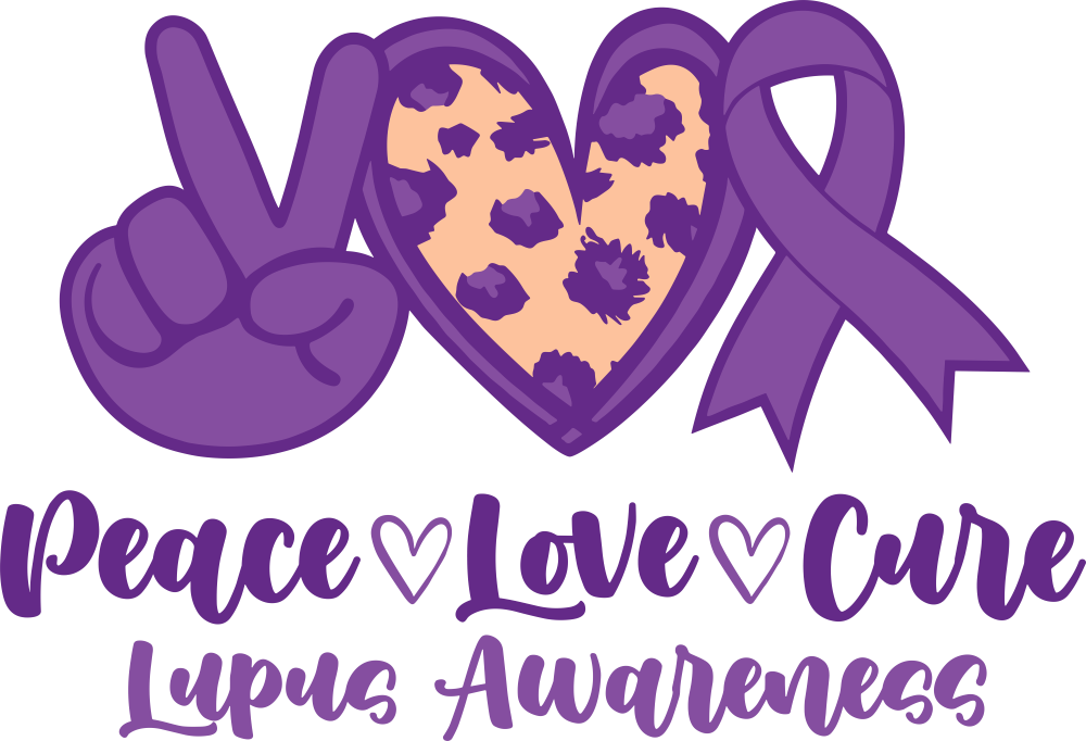 Peace Love Cure - Lupus DTF Transfers