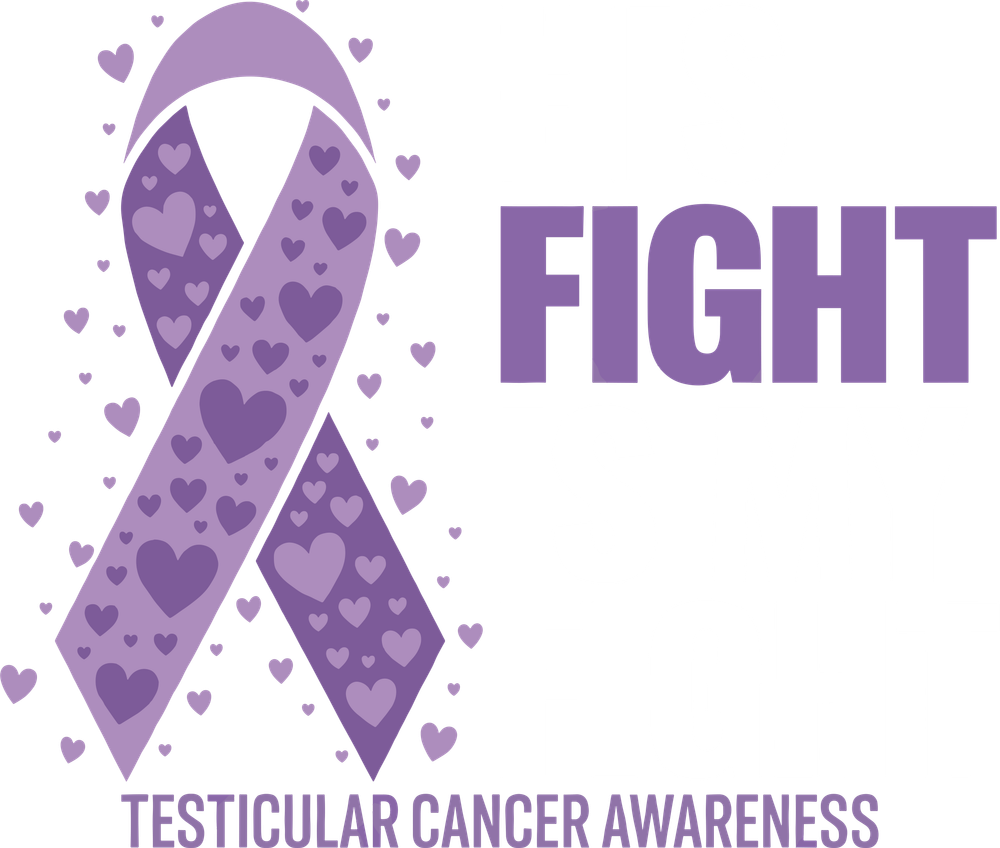 His Fight Is My Fight B&W - Testicular Cancer DTF Transfers
