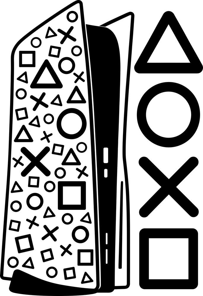 Triangle, Circle, Cross, Square - Video Games DTF Transfers