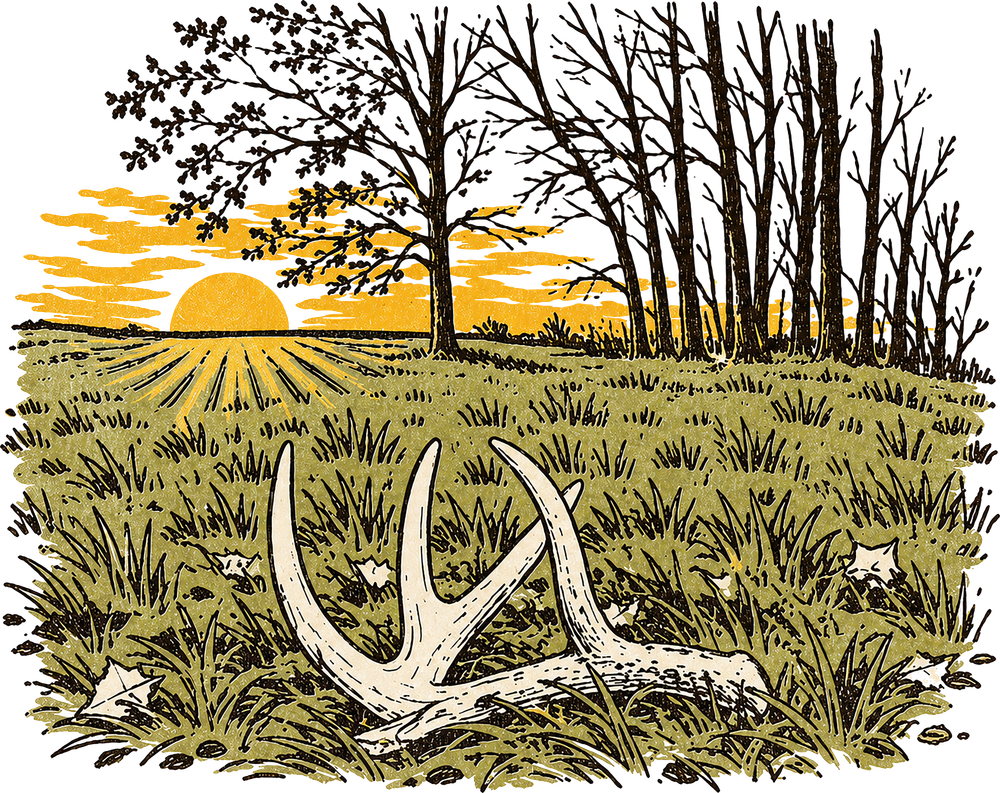 Antlers At Sunset - Hunting DTF Transfers