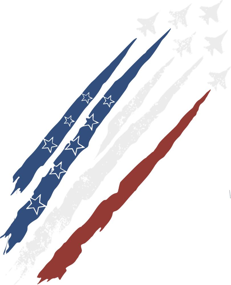 Air Force Jet Trails - Air Force DTF Transfers