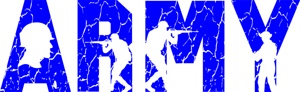 Army, Blue & Green - Army DTF Transfers