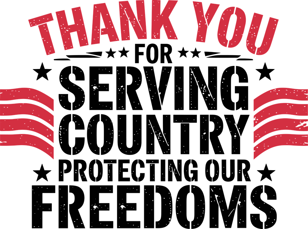 Thank You For Protecting Our Freedoms - Army DTF Transfers