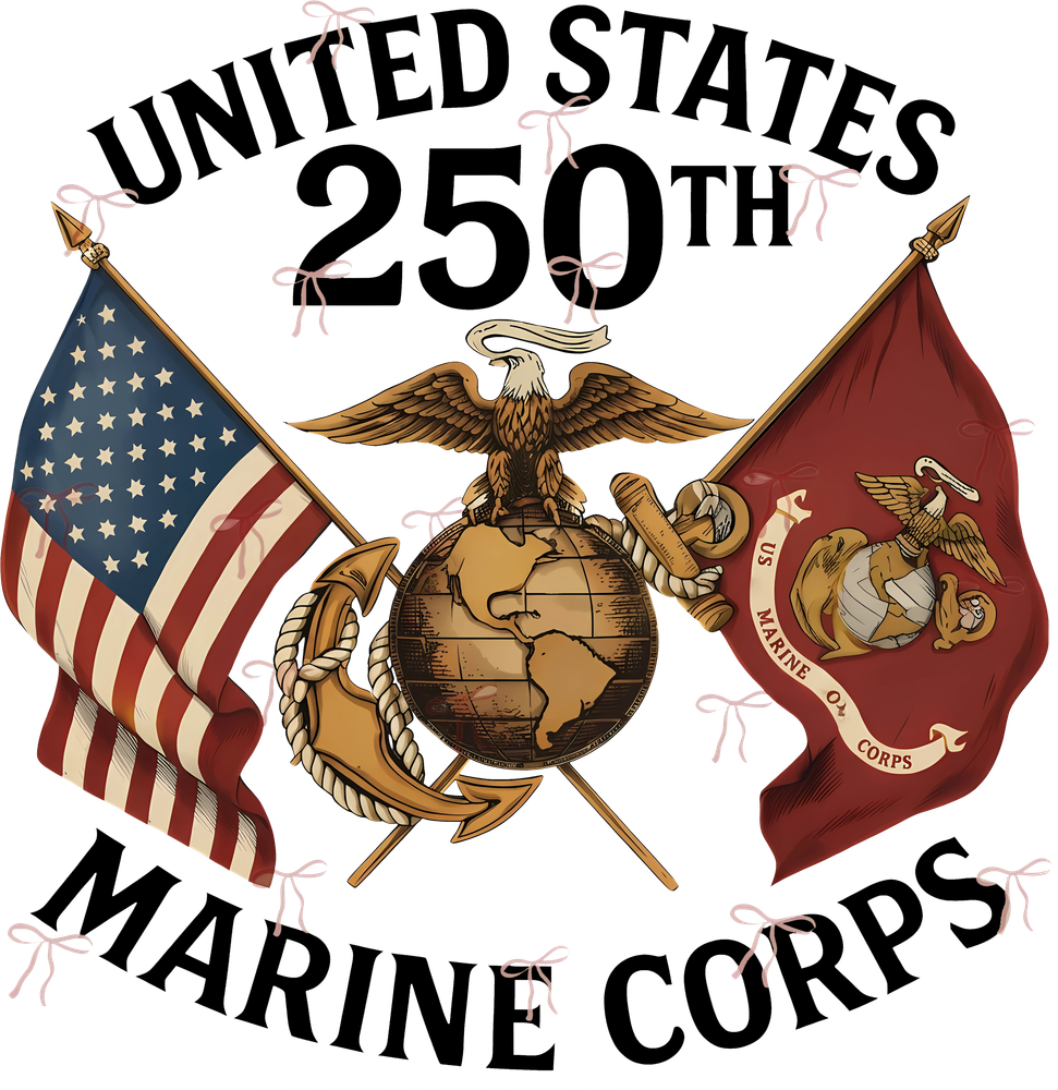 United States 250th Marine Corps - Marines DTF Transfers