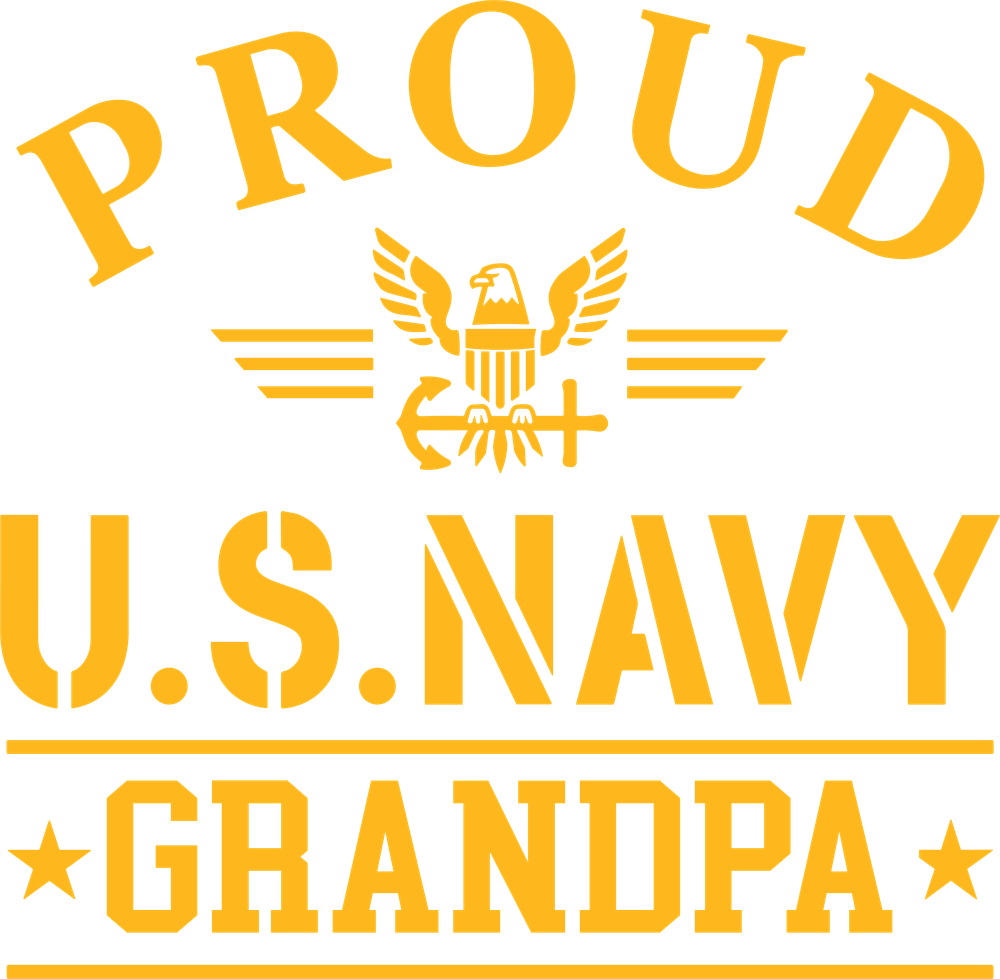 Proud To Be A Navy Grandpa - Navy DTF Transfers