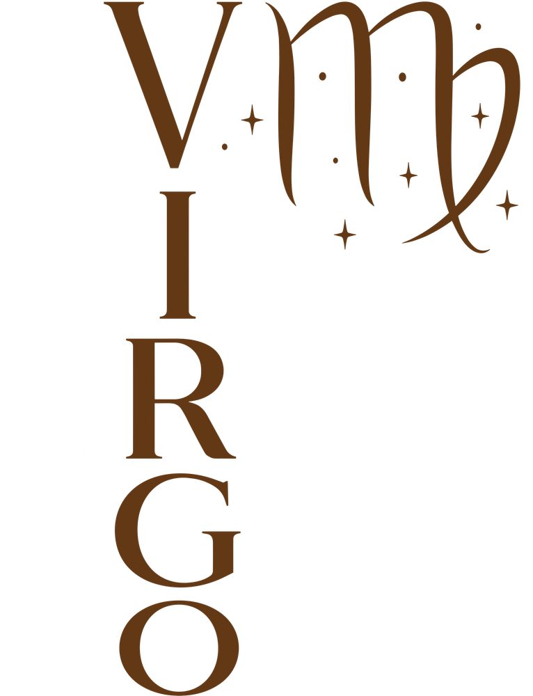 Virgo Qualities, Brown - Zodiacs & Horoscopes DTF Transfers