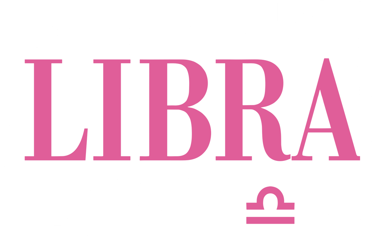 Libra Qualities, Pink, Horizontal - Zodiacs & Horoscopes DTF Transfers
