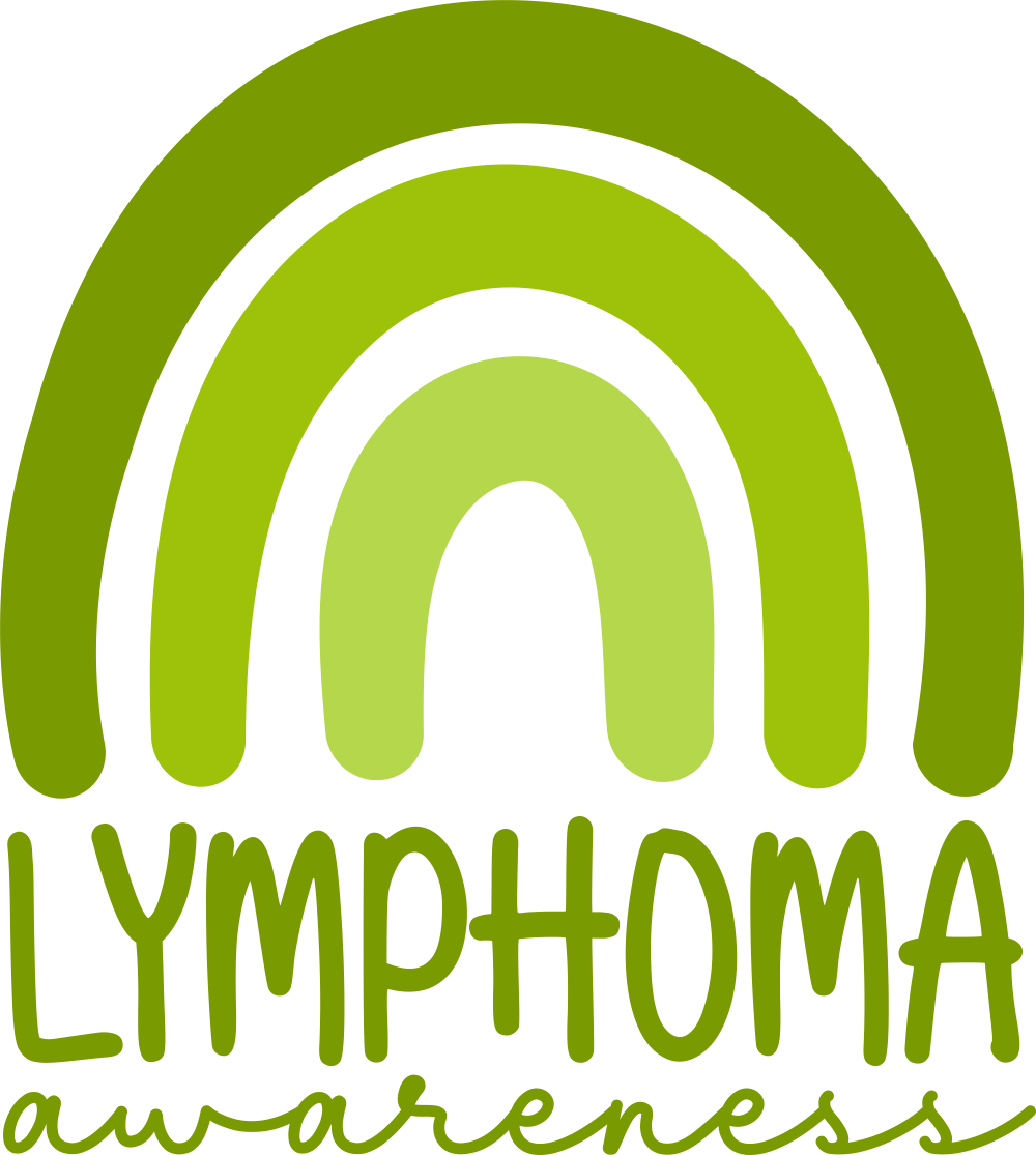 Lymphoma Awareness, Black, White & Green - Lymphoma DTF Transfers