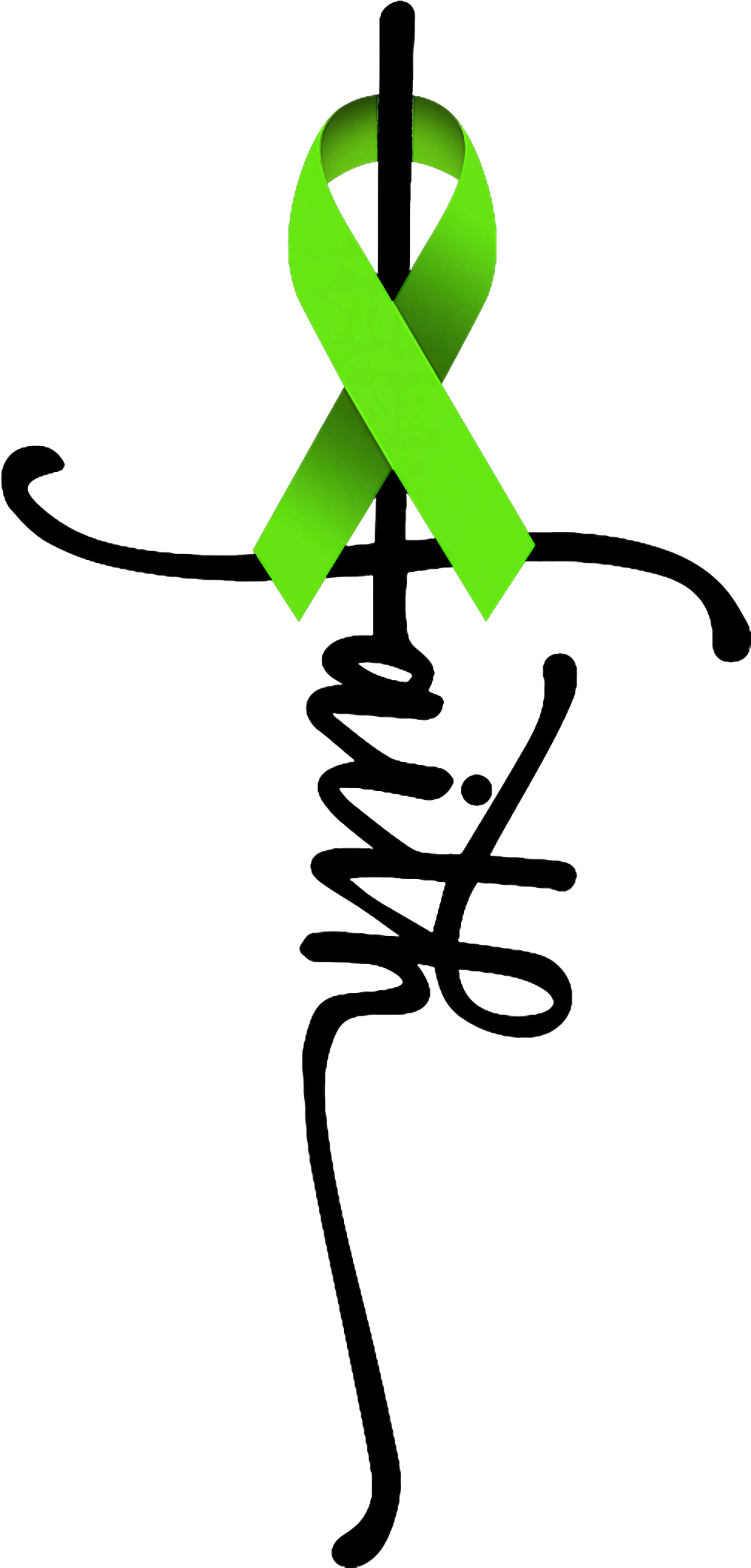 Faith, Vertical Text - Lymphoma DTF Transfers