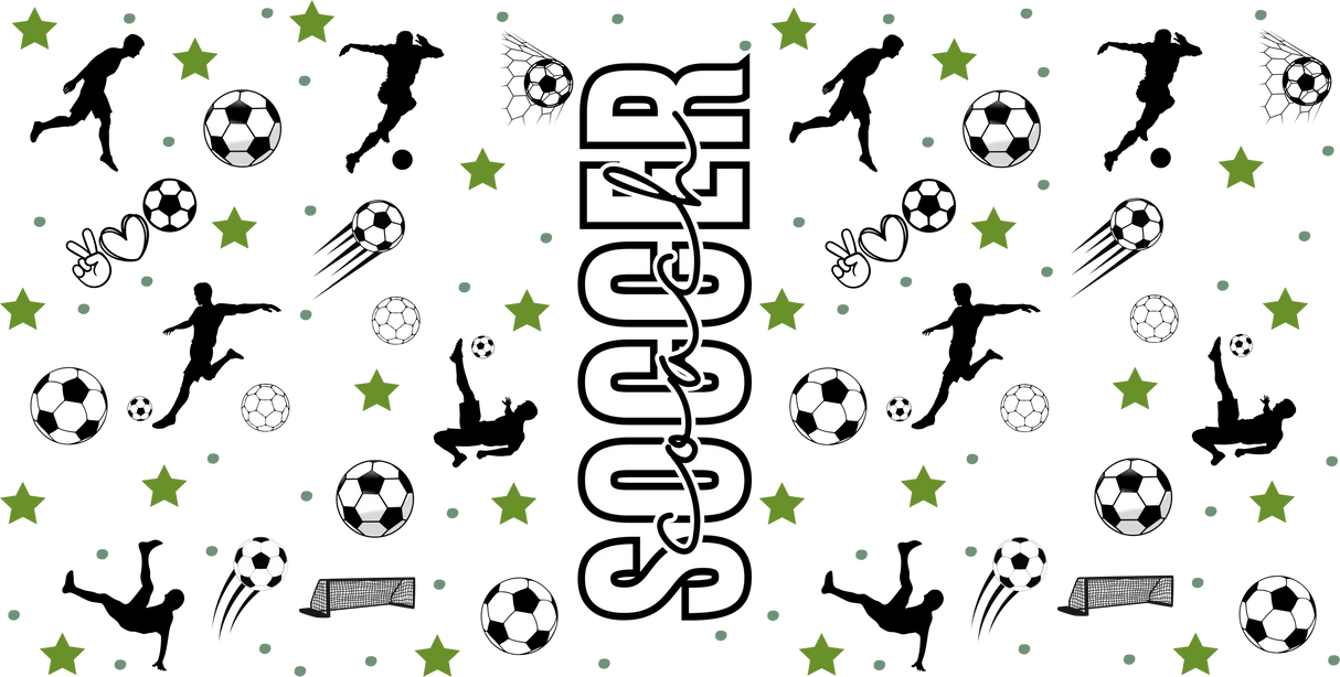 Soccer Coach Design - Soccer Cup Wrap UV Sticker Permanent UV DTF Decal