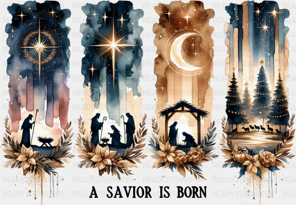 A Savior Is Born - Christmas DTF Transfer
