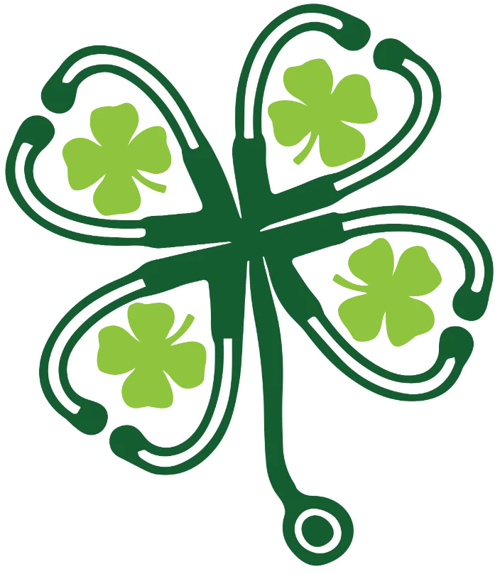 Nurse Stethoscope St. Patrick's Day DTF Heat Transfer, Saint Patricks Day Design, St Paddys Day DTF ready2transfer Green