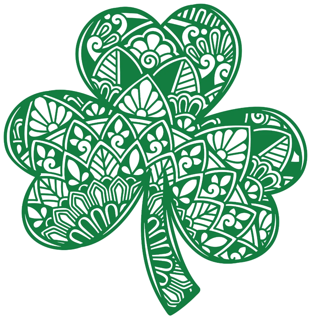 Clover St. Patrick's Day DTF Heat Transfer, Saint Patricks Day Design, St Paddys Day DTF ready2transfer Green