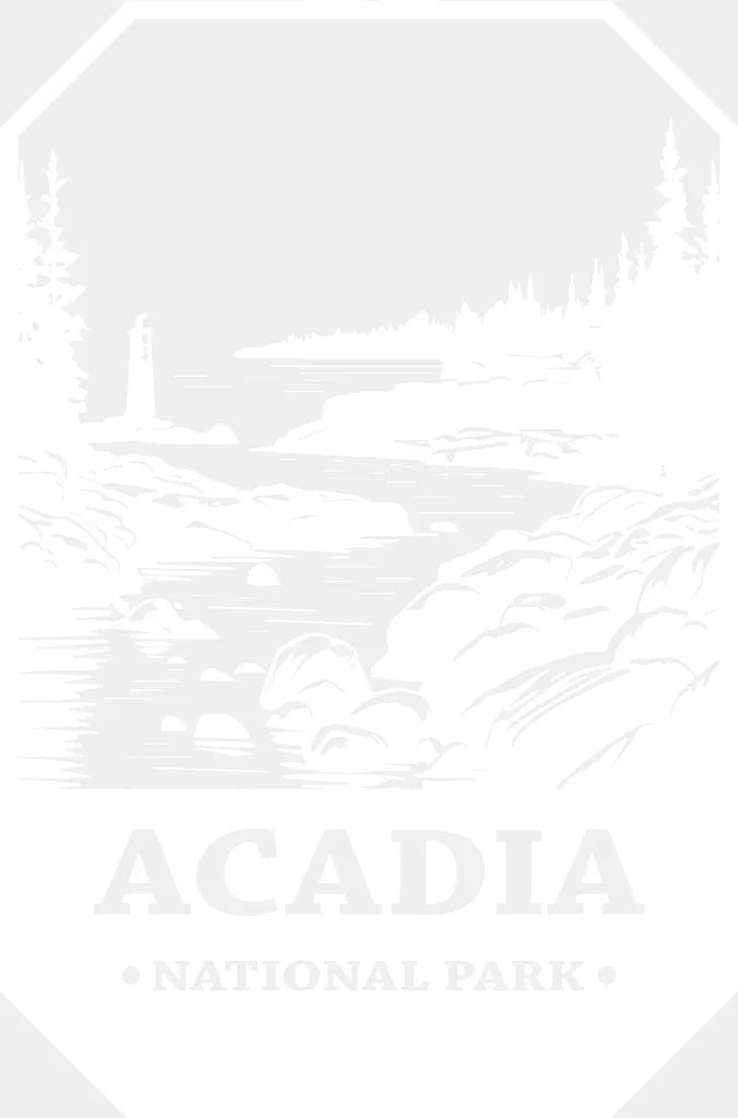 Acadia National Park Design - National Parks DTF Transfers ready2transfer White