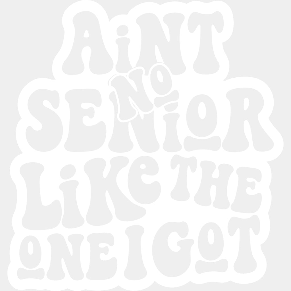 Ain’t No Senior Like The One I Got - Senior DTF Transfers - Adult Unisex - S & M (10’’) / Light Color Design (See