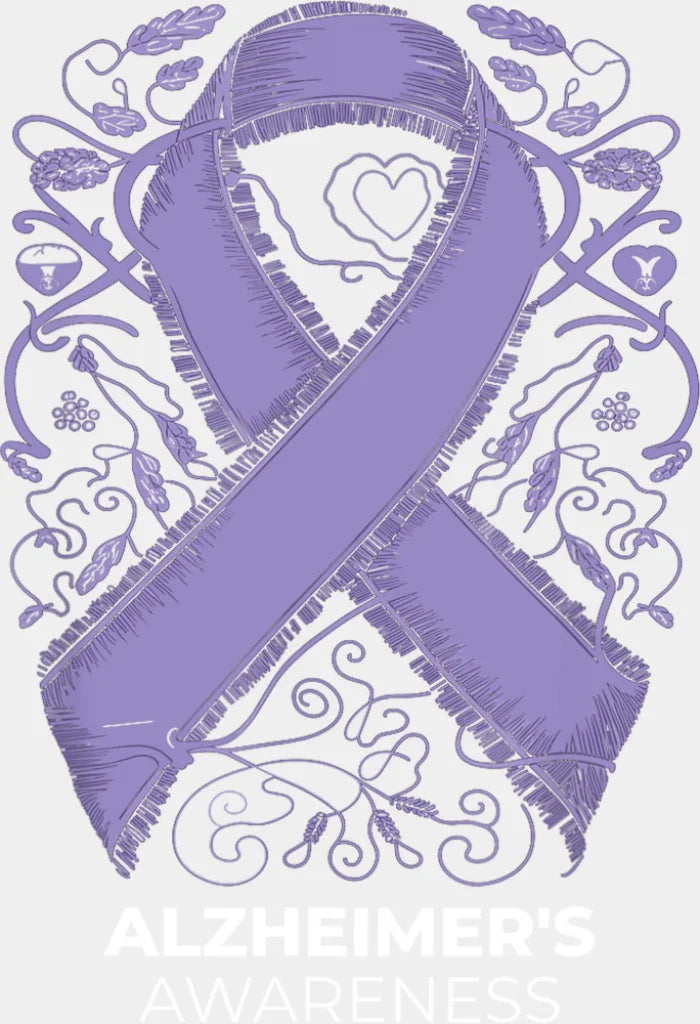 Alzheimer’s Awareness - Alzheimer’s Awareness DTF Transfer Adult Unisex - S & M (10’’) / Light Color Design (See