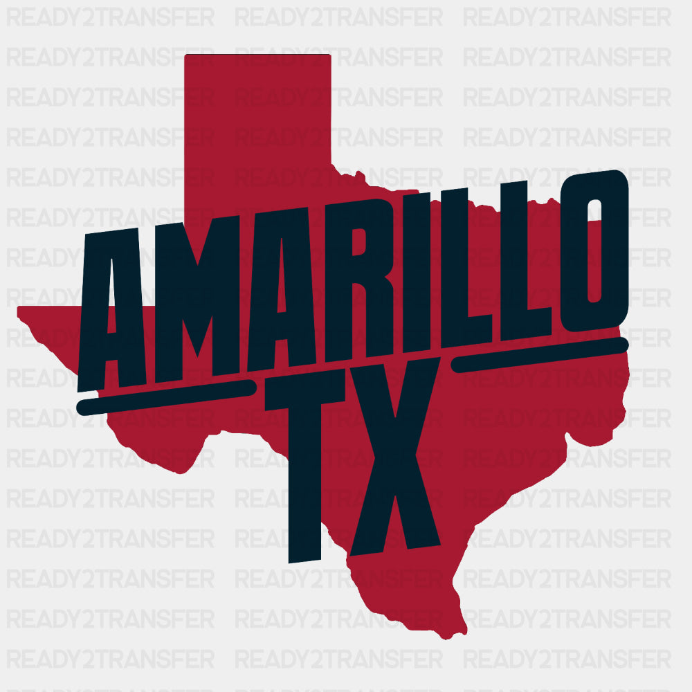 Amarillo TX - States & Cities DTF Transfer ready2transfer