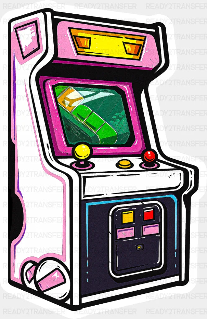 Arcade Machine - Minimal UV Sticker Permanent UV DTF Decal