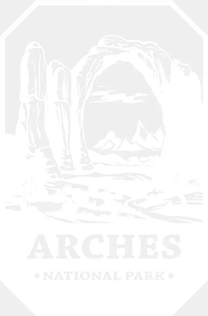 Arches National Park Design - Parks Dtf Transfers Adult Unisex S & M (10’) / White