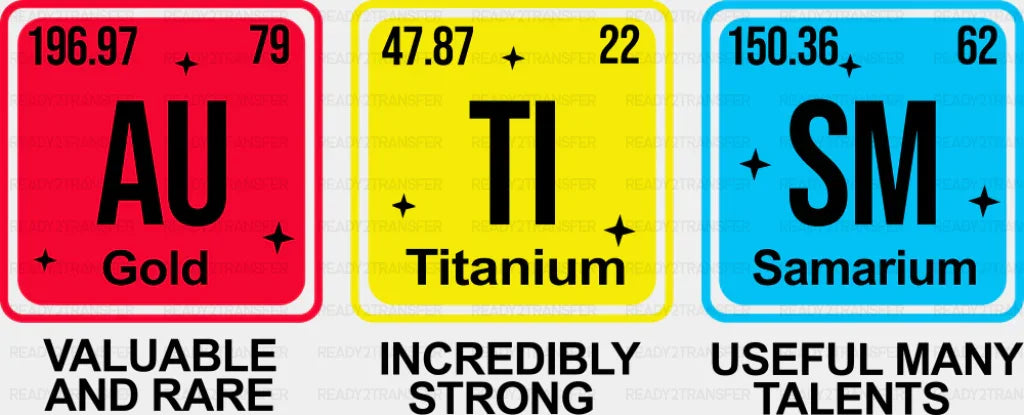 Au Ti Sm Elements - Autism Awareness DTF Transfer Adult Unisex - S & M (10’’) / Dark Color Design (See Imaging)