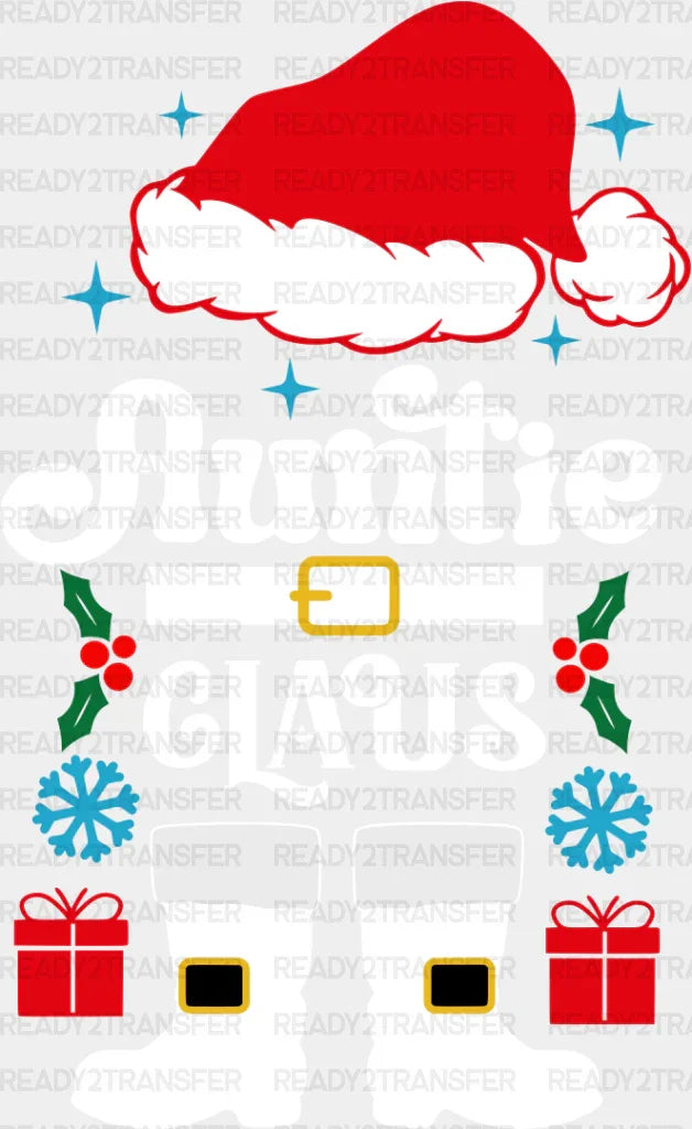 Auntie Claus - Christmas Dtf Transfer Adult Unisex S & M (10’’) / Light Color Design (See Imaging)