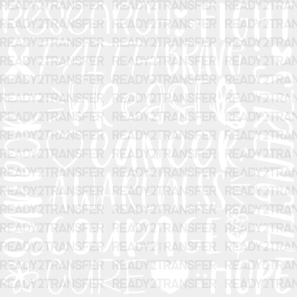 Awareness Cancer Dtf Transfer