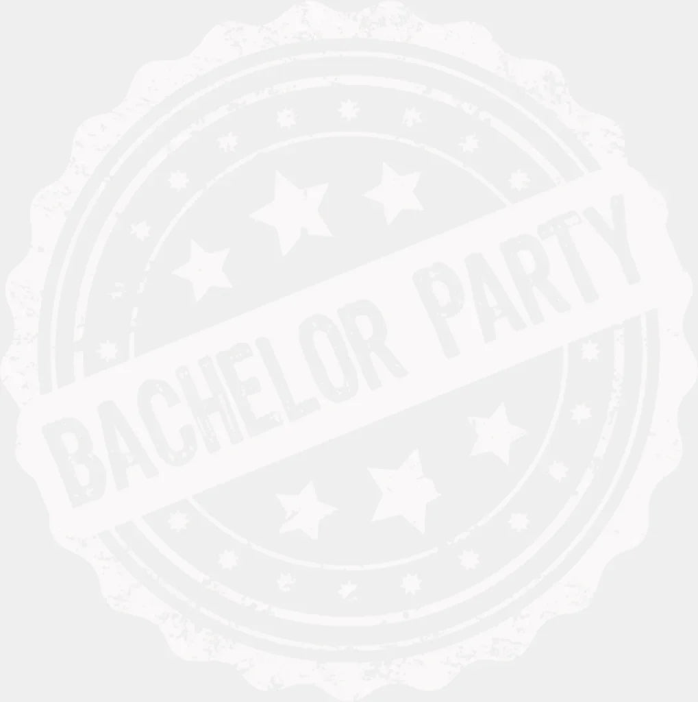 Bachelor Party Circular B&W Design - Dtf Transfer Adult Unisex S & M (10’’) / Light Color (See