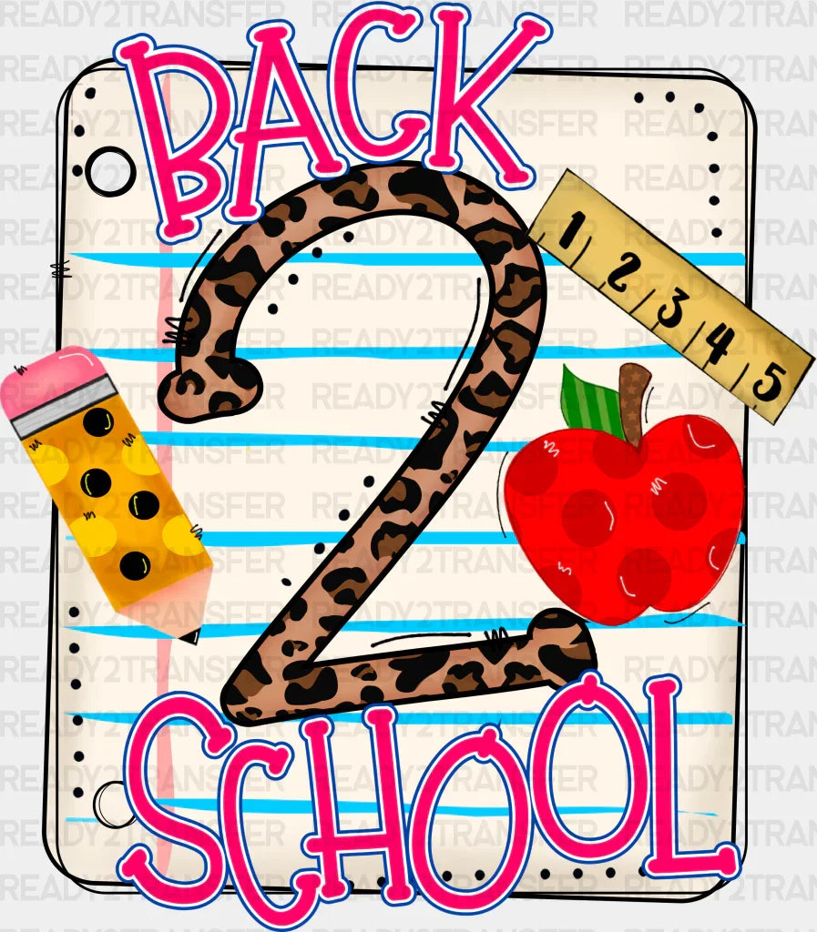 Back 2 School Design - To Dtf Heat Transfer
