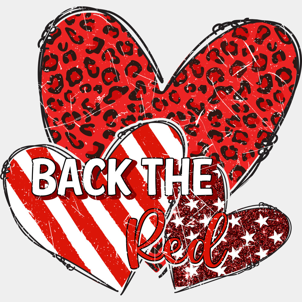 Back The Red - Fire Department DTF Transfers ready2transfer Light Color Design (See Imaging)