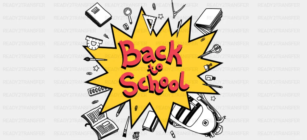 Back To School - School Cup Wrap UV Sticker Permanent UV DTF Decal