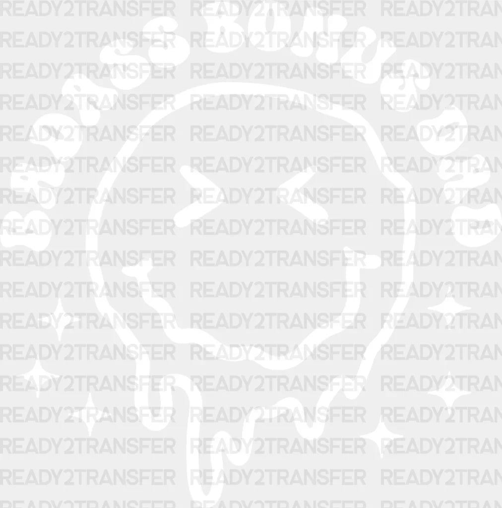 Badass Bonus Dad Smiley Design - Father’s Day Dtf Heat Transfer Adult Unisex S & M (10’’) /