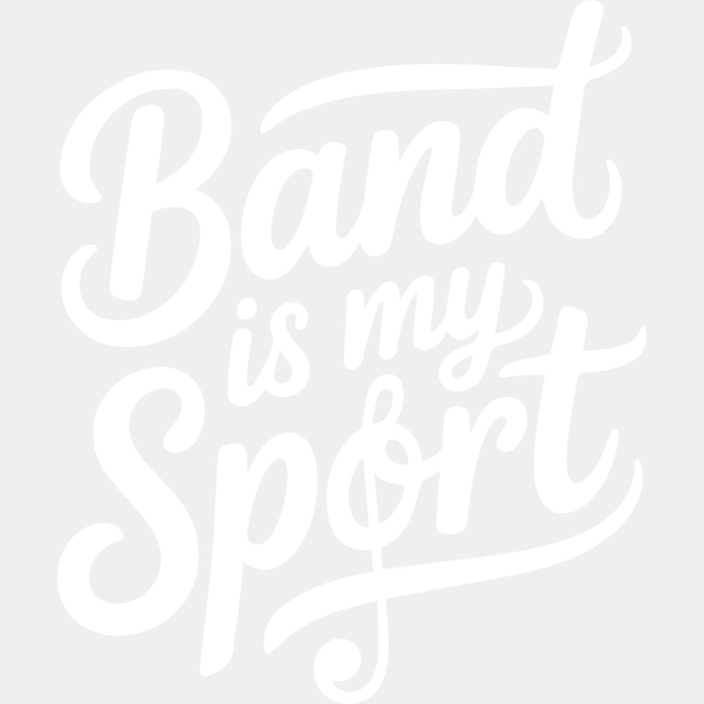 Band Is My Sport - Music DTF Transfers ready2transfer Light Color Design (See Imaging)