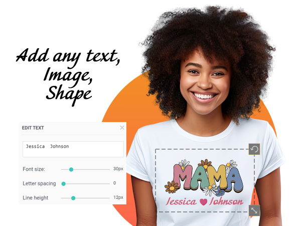 Custom t-shirt design and printing service