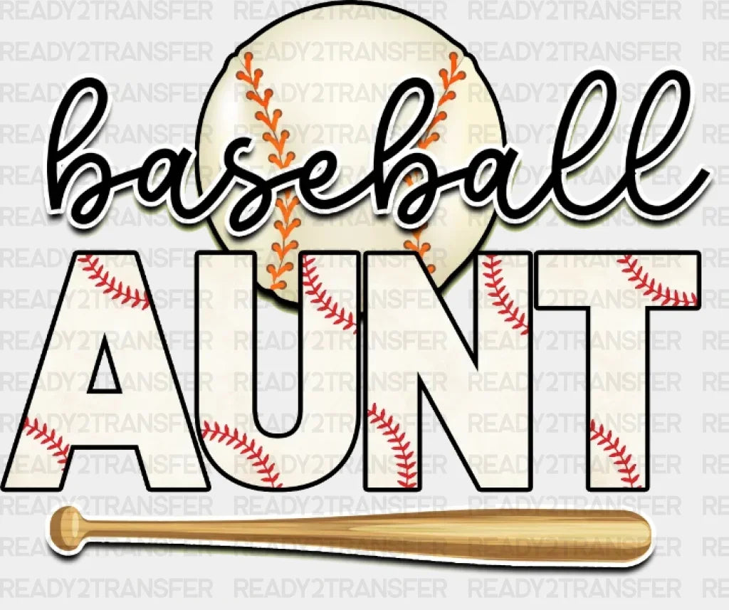Baseball Aunt Dtf Transfer