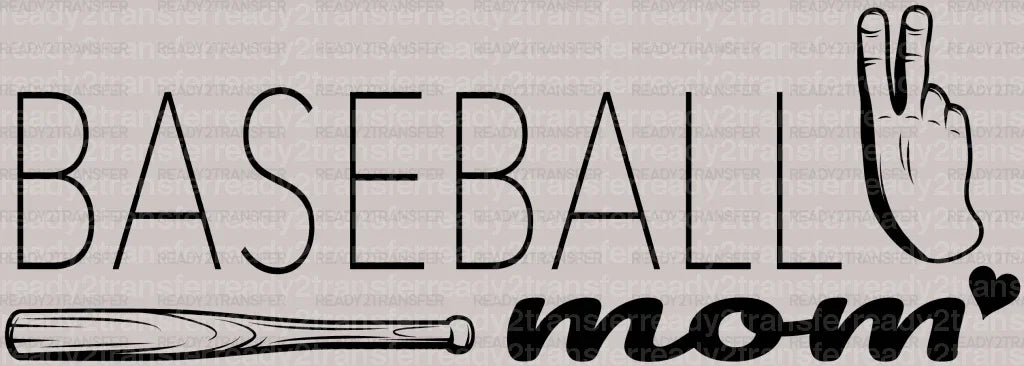 Baseball Mom Mother's Day DTF Heat Transfer, Mama Design, Mom DTF - ready2transfer