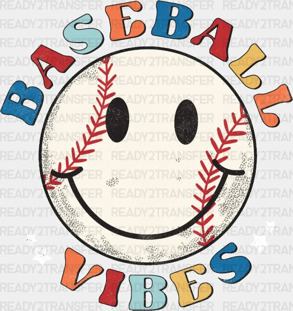 Baseball Vibes Dtf Transfer