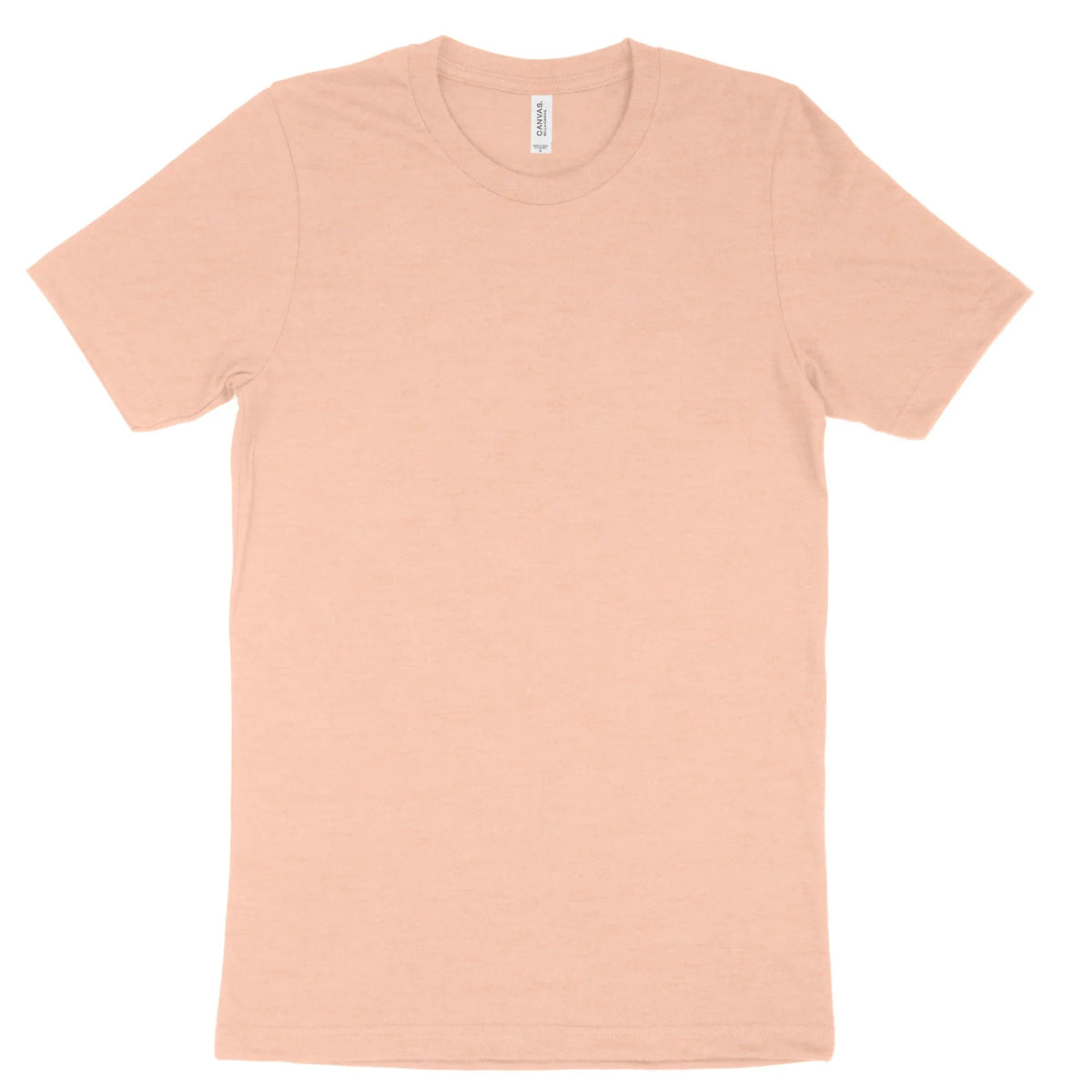 Peach colored Bella Canvas Adult T-Shirt 3001