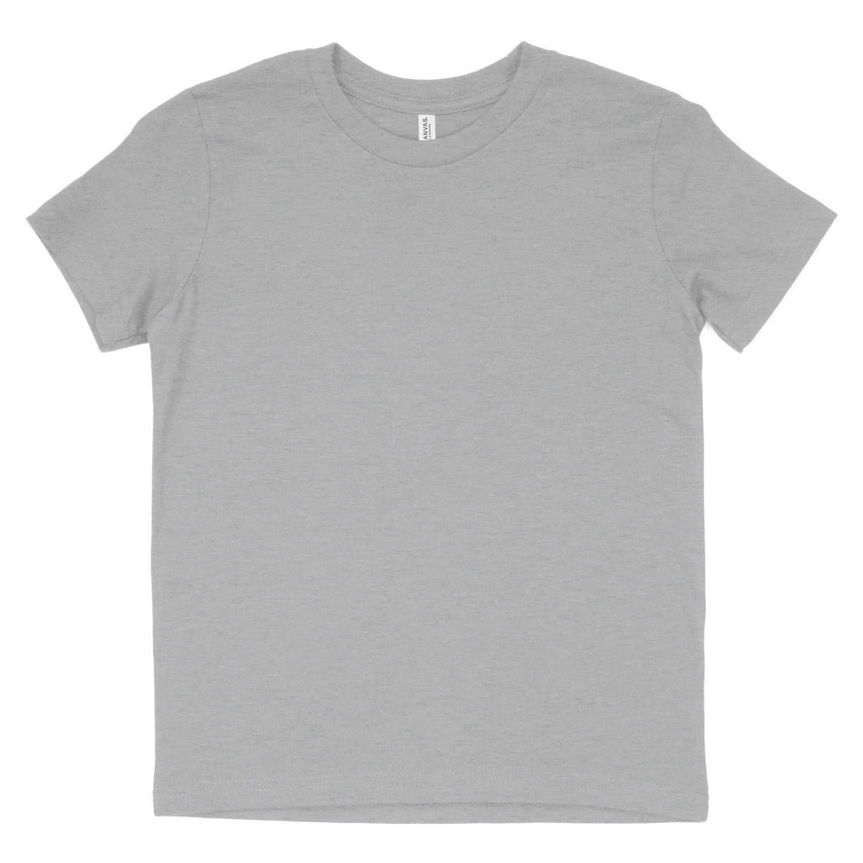 Heather athletic grey short sleeve cotton t-shirt with crew neck