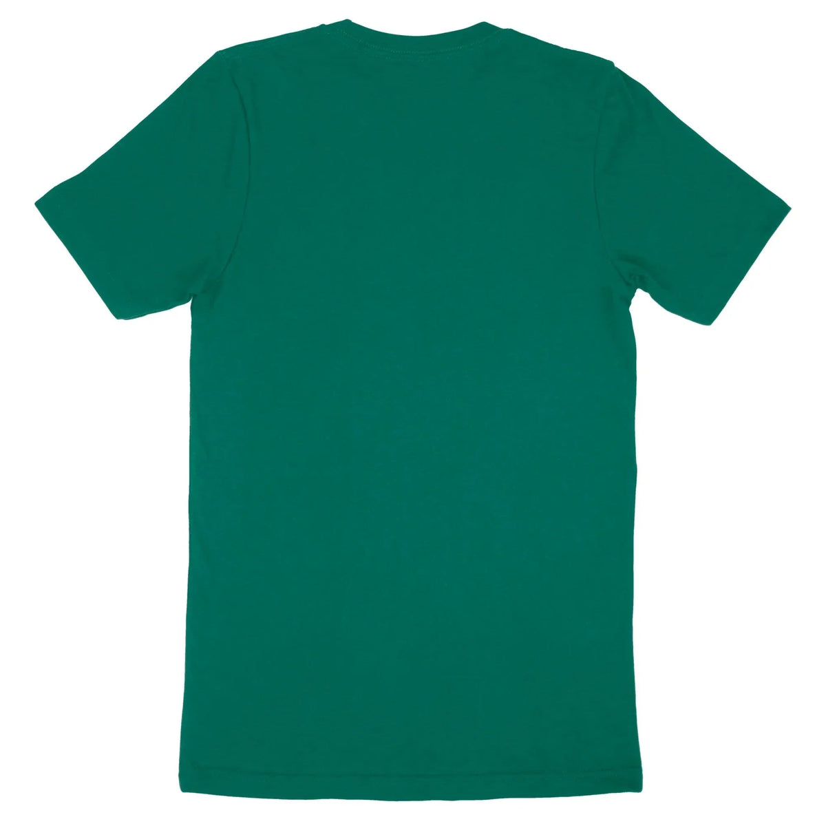 Plain dark green Bella Canvas Adult T-Shirt 3001 back view