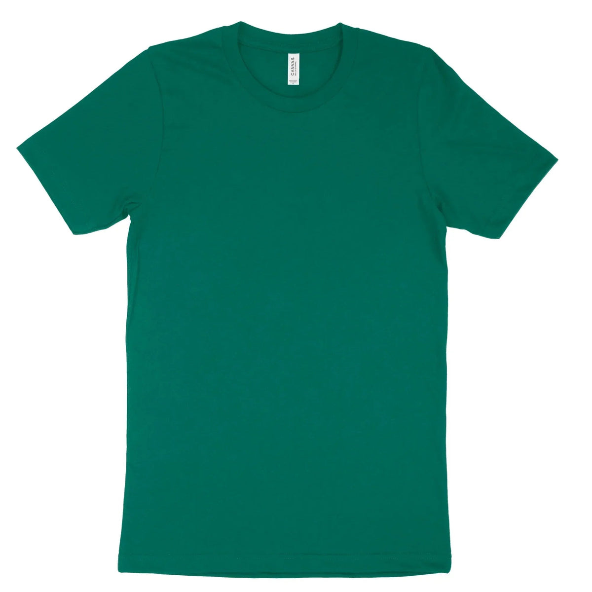 Plain green Bella Canvas 3001 adult t-shirt