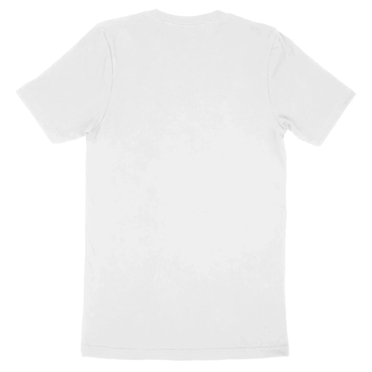 Back view of a plain white Bella Canvas Adult T-Shirt 3001.