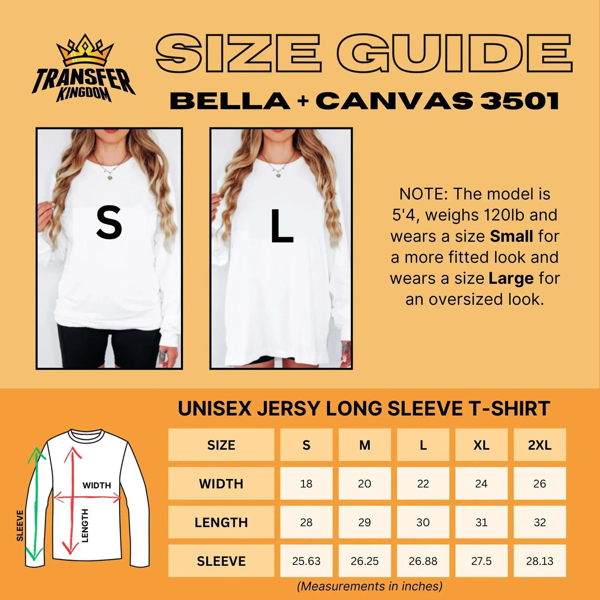 Custom Bella + Canvas Adult Long Sleeve T-Shirt 3501