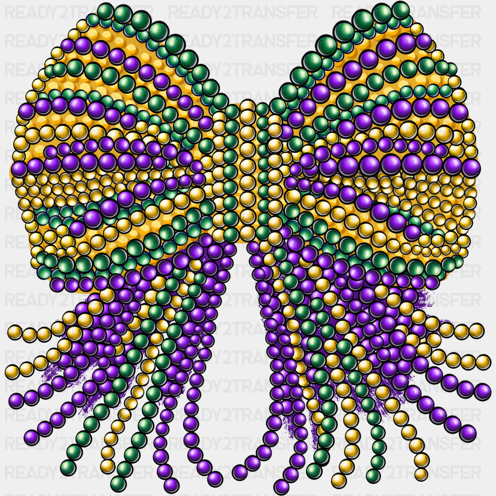 Beaded Ribbon - Mardi Gras DTF Transfers ready2transfer