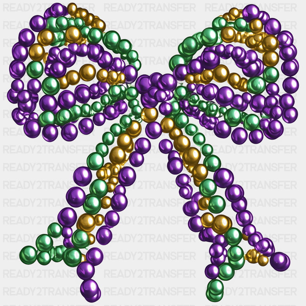Beads Ribbon - Mardi Gras DTF Transfers ready2transfer